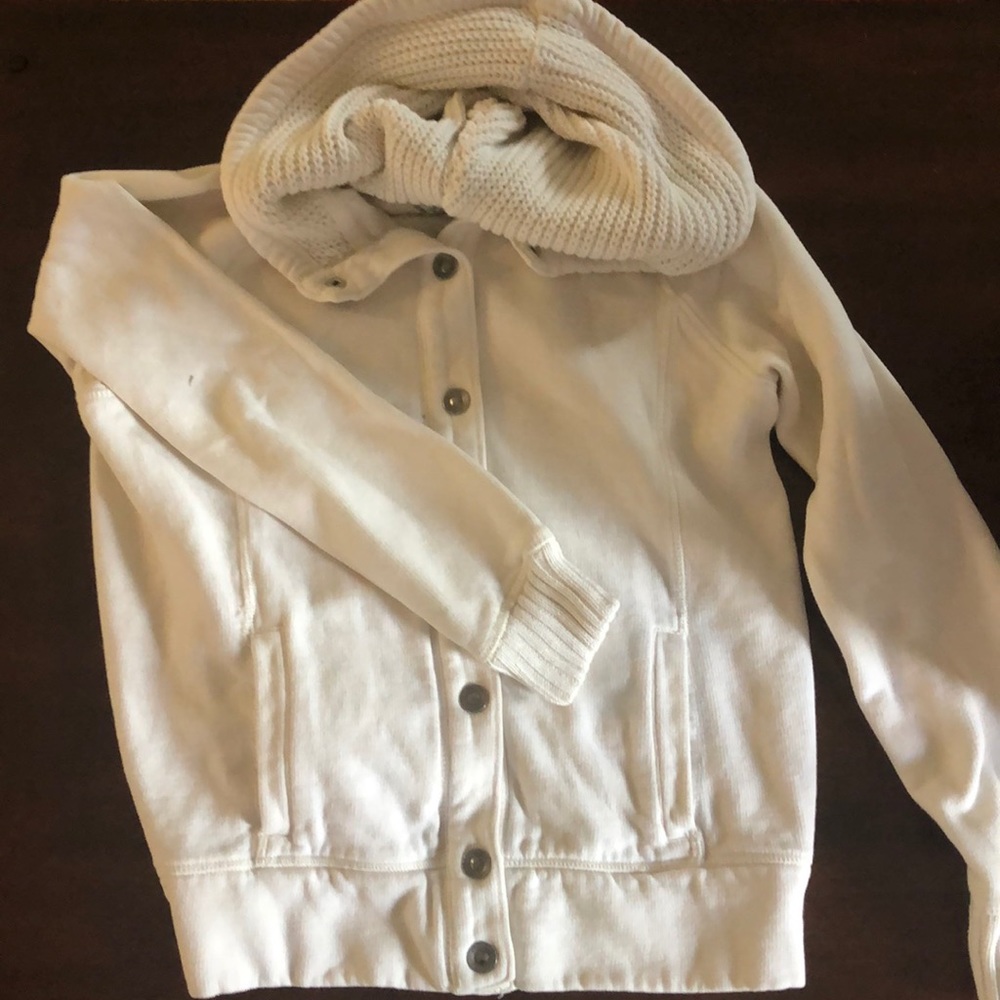 Cream jbutton down jacket